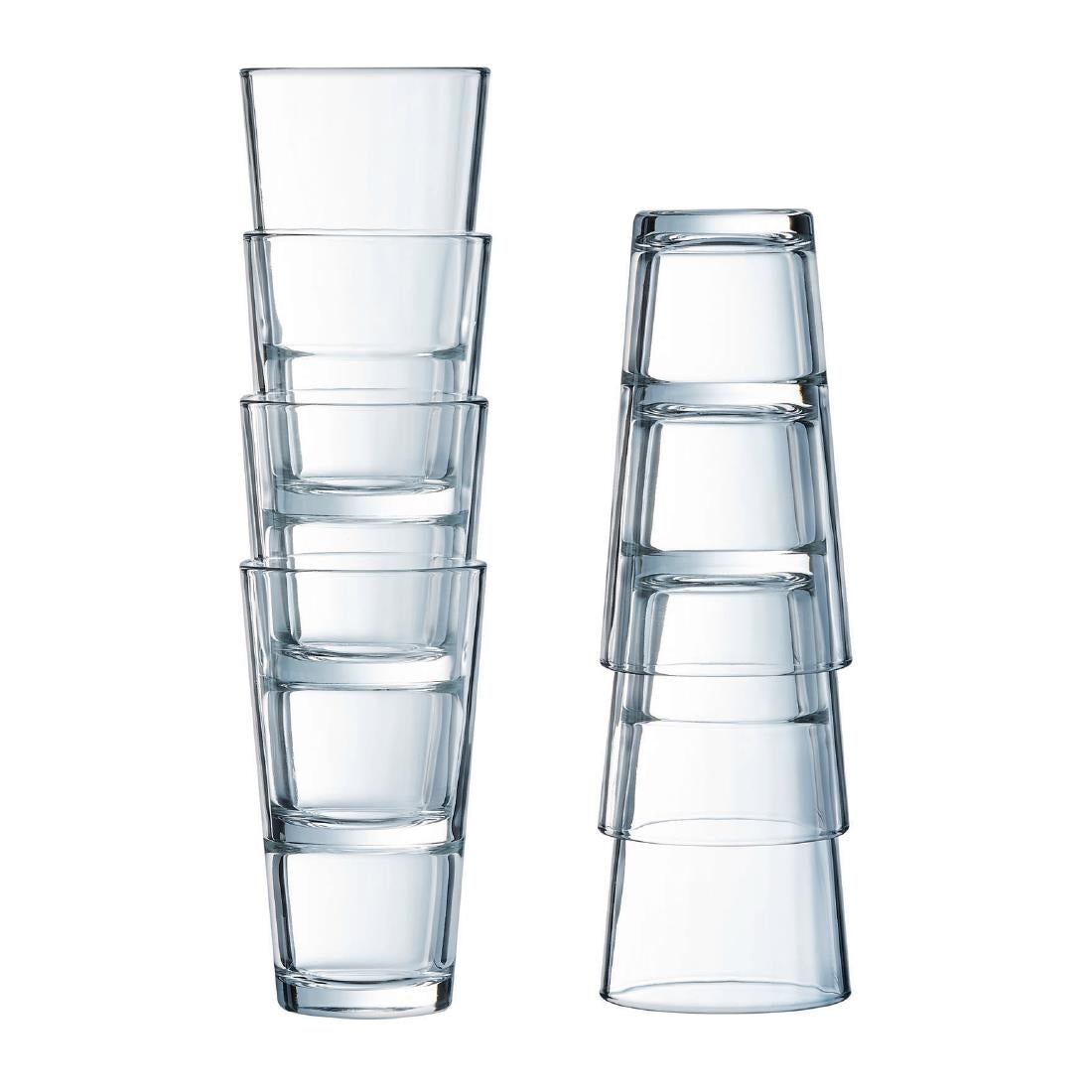 HW238 Arcoroc Stack Up Hiball Glasses 285ml (Pack of 24)