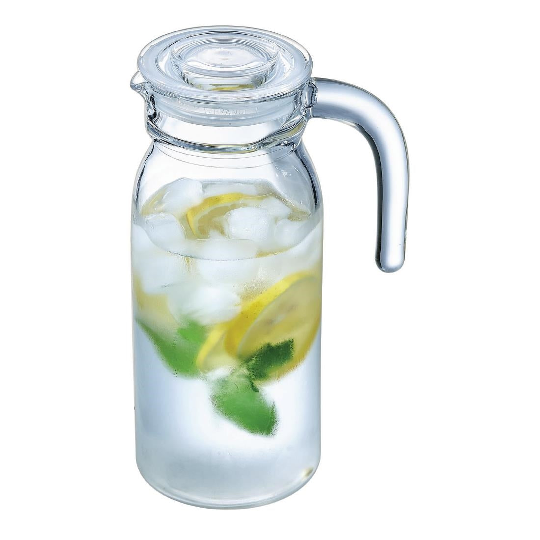 HW273 Arcoroc Spring Jugs with Glass Lid 1Ltr (Pack of 6)