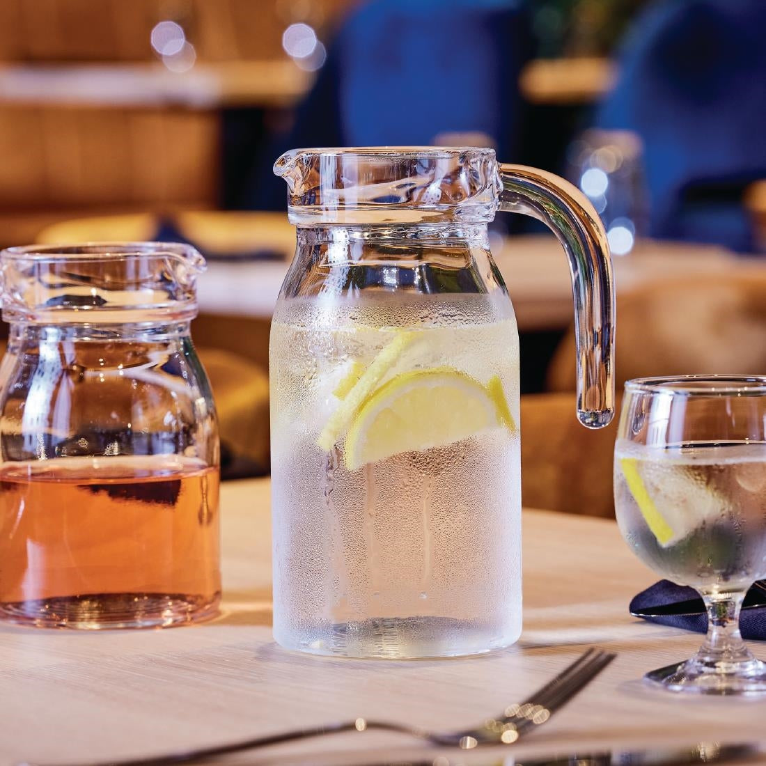 HW275 Arcoroc Spring Jugs with Glass Lid 750ml (Pack of 6)