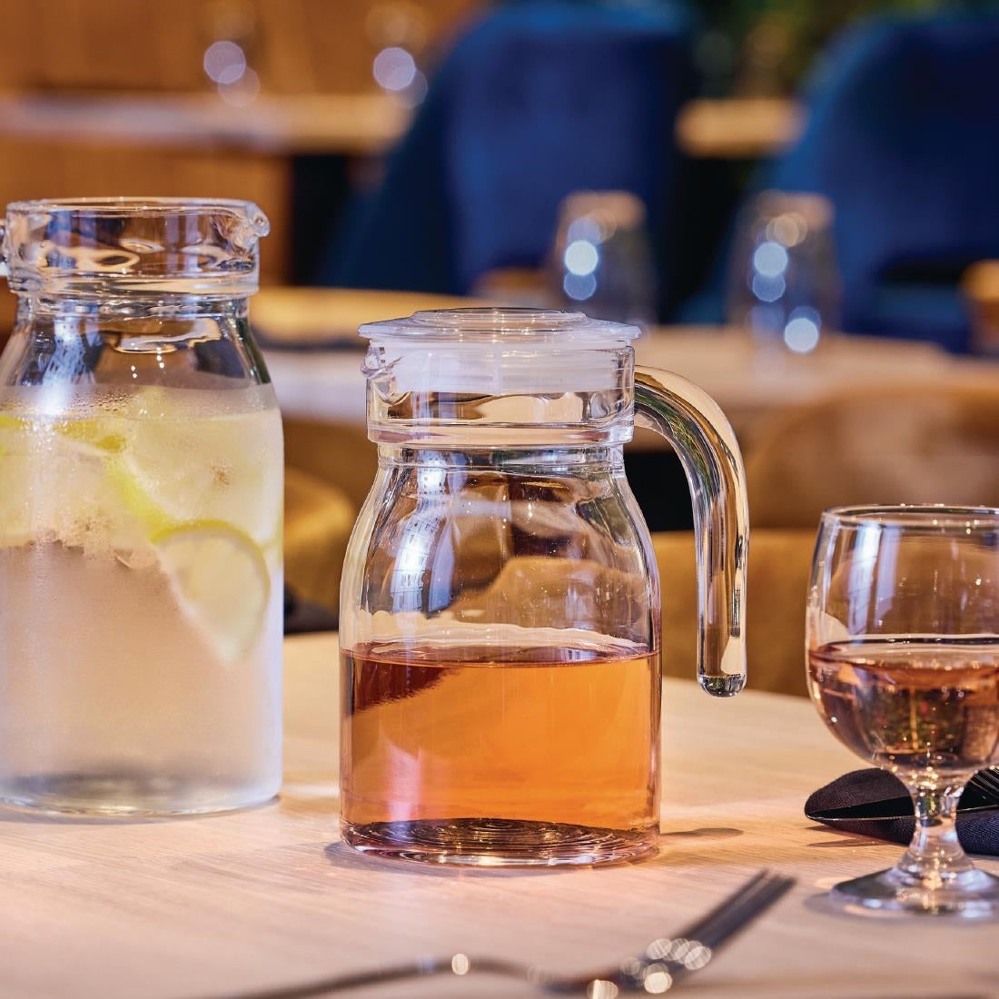 HW277 Arcoroc Spring Jugs with Glass Lid 500ml (Pack of 12)