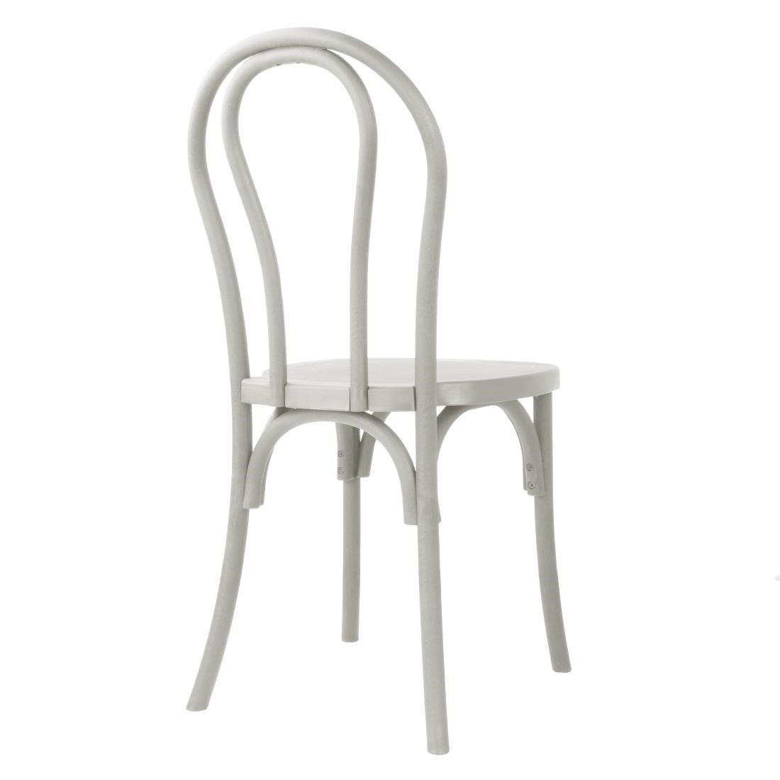 HW288 - Bolero Soho Bentwood Style Resin Chairs Limewash (4 Pack)