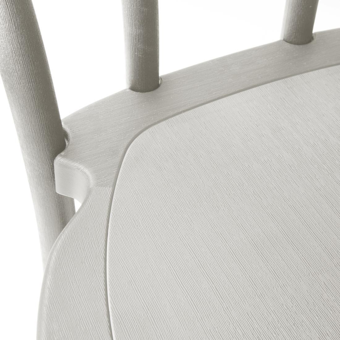 HW288 - Bolero Soho Bentwood Style Resin Chairs Limewash (4 Pack)