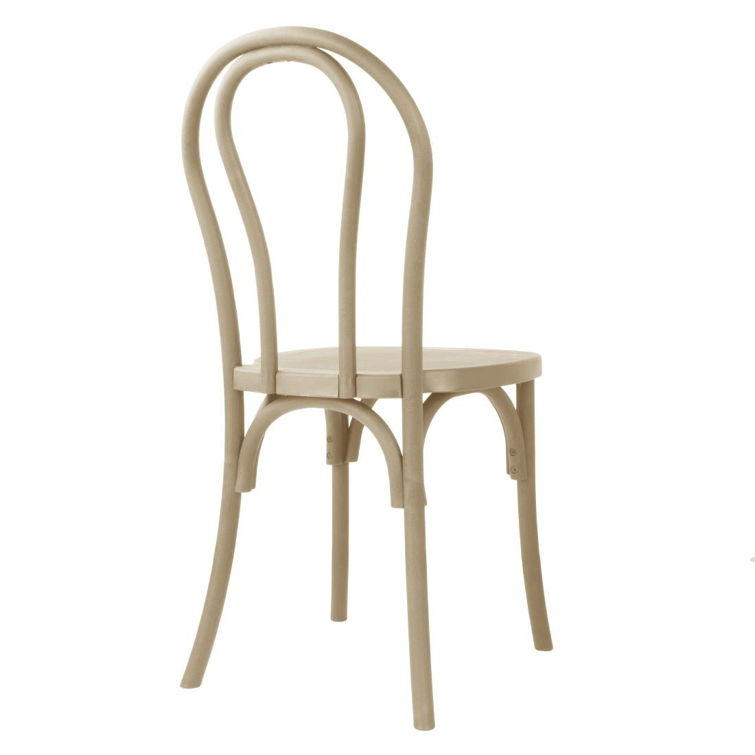 HW289 - Bolero Soho Bentwood Style Resin Chairs Natural (4 Pack)
