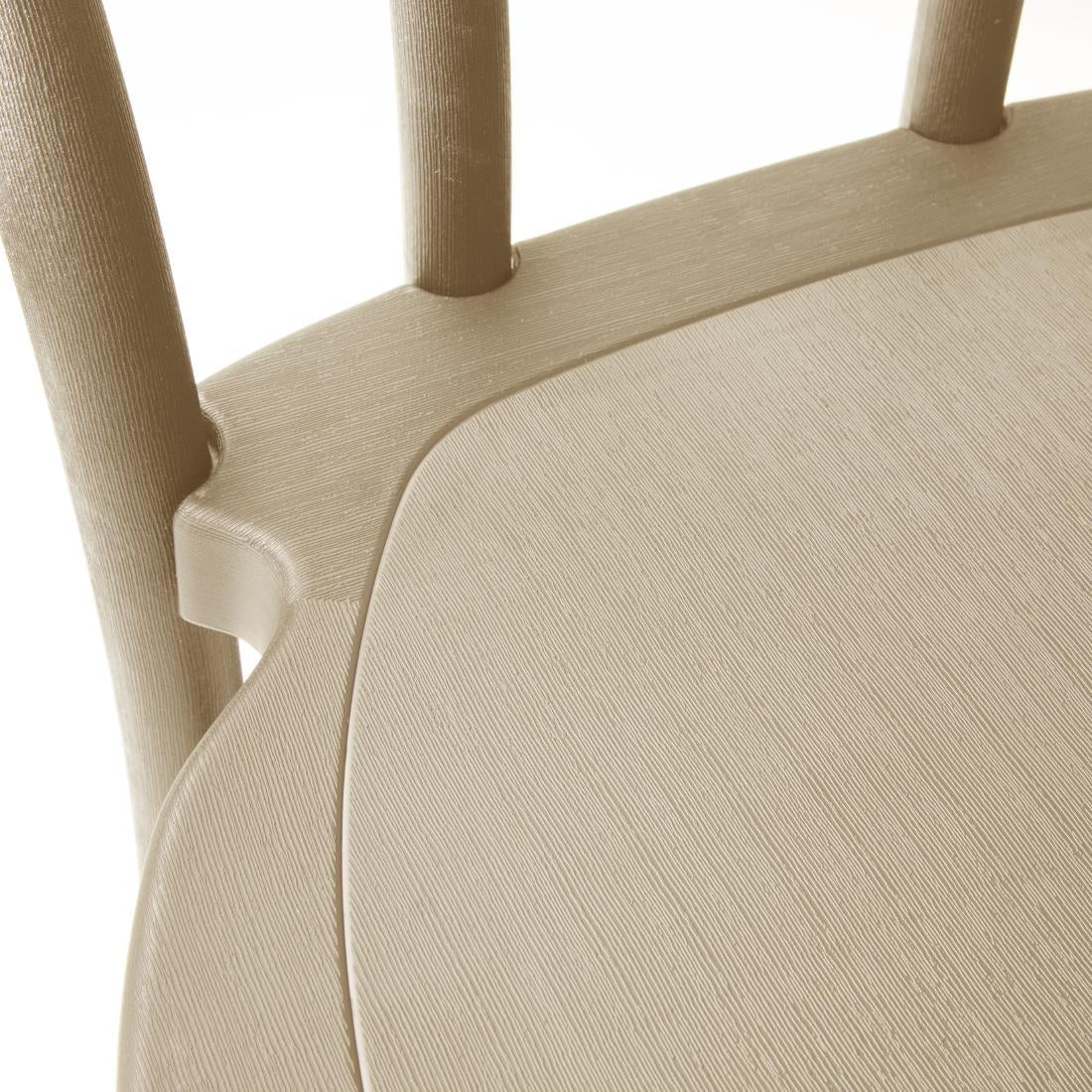 HW289 - Bolero Soho Bentwood Style Resin Chairs Natural (4 Pack)