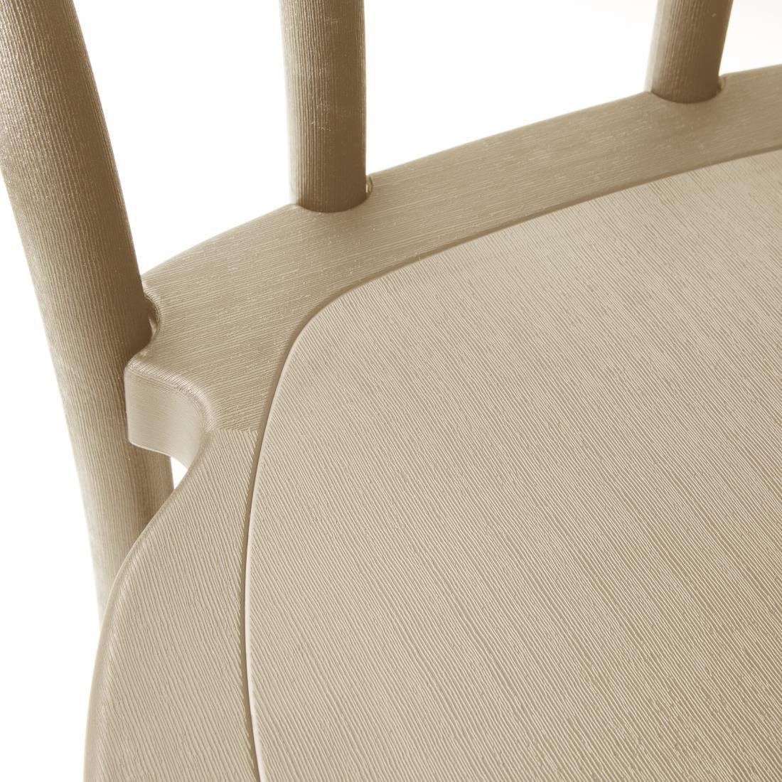 HW289 - Bolero Soho Bentwood Style Resin Chairs Natural (4 Pack)