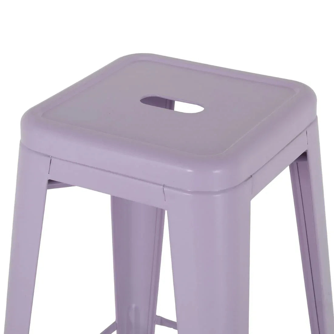 HW292 Bolero Bistro Metal High Stools Lilac Pop (Set 4)