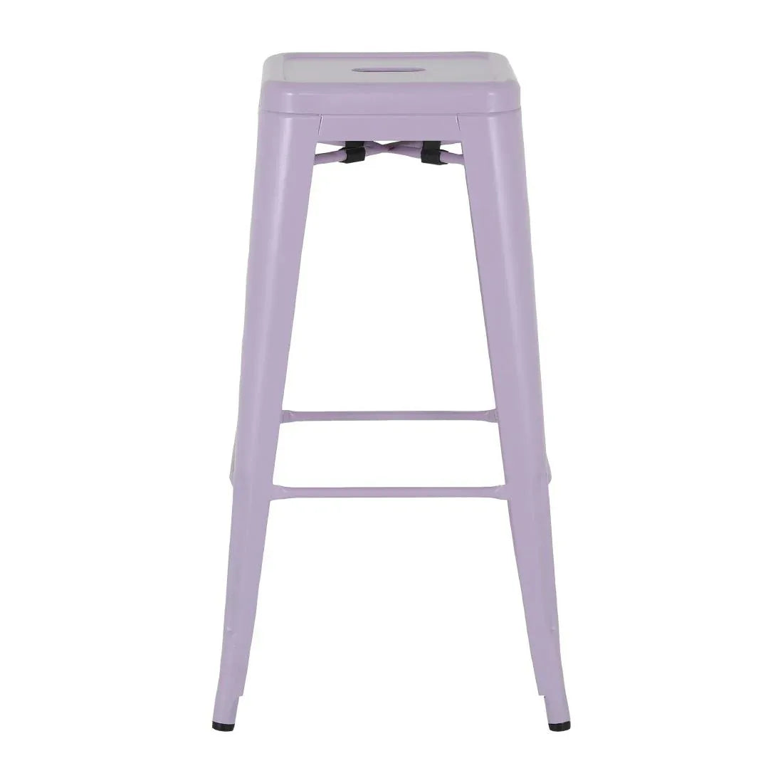 HW292 Bolero Bistro Metal High Stools Lilac Pop (Set 4)