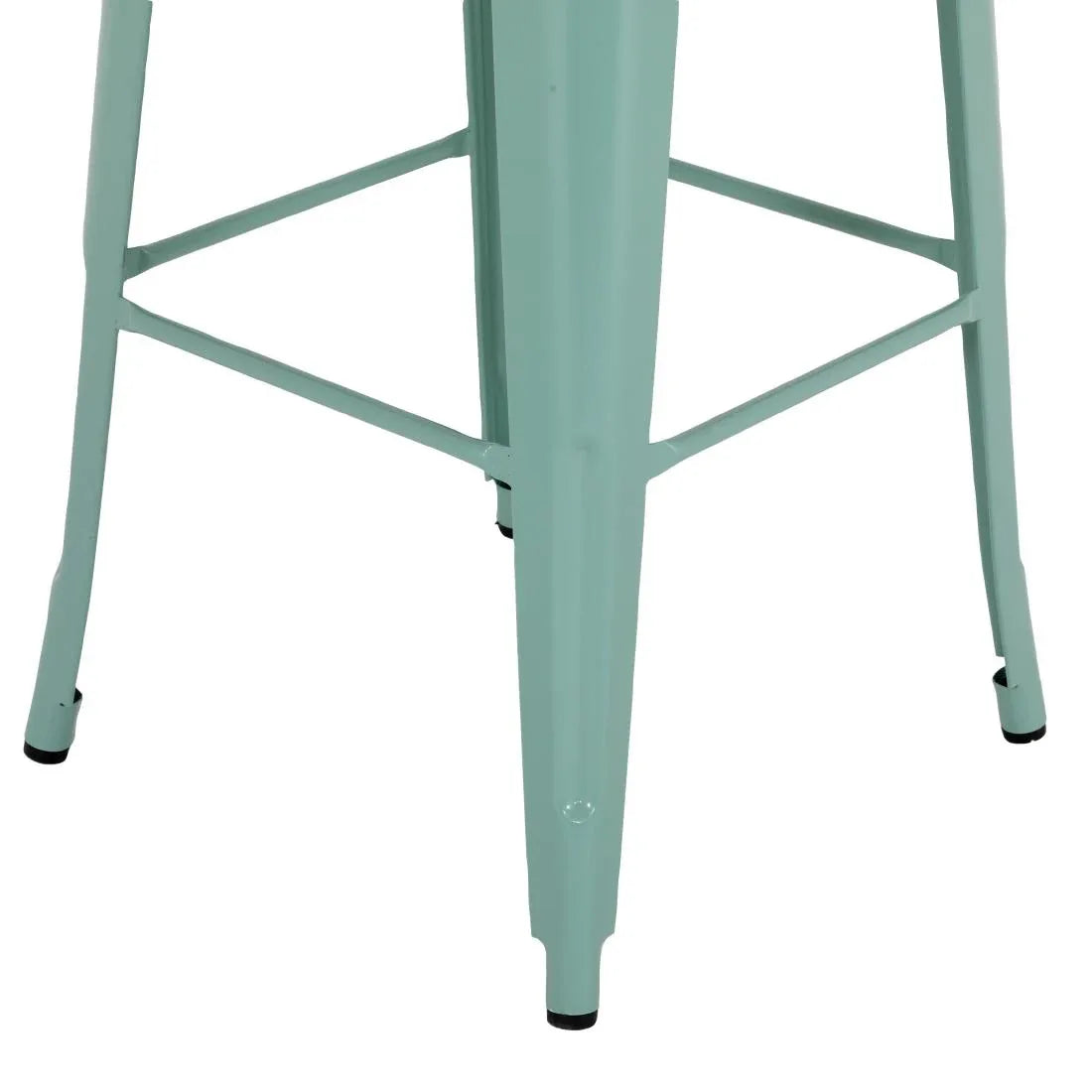 HW294 Bolero Bistro Metal High Stools Olive Green (Set 4)
