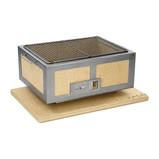 HW414 Kasai Medium Wide Konro Grill with Stainless Steel Frame SVT-16026