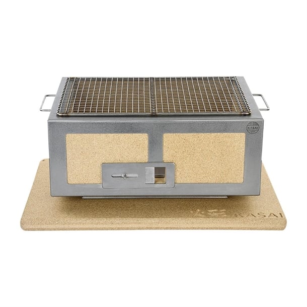HW414 Kasai Medium Wide Konro Grill with Stainless Steel Frame SVT-16026
