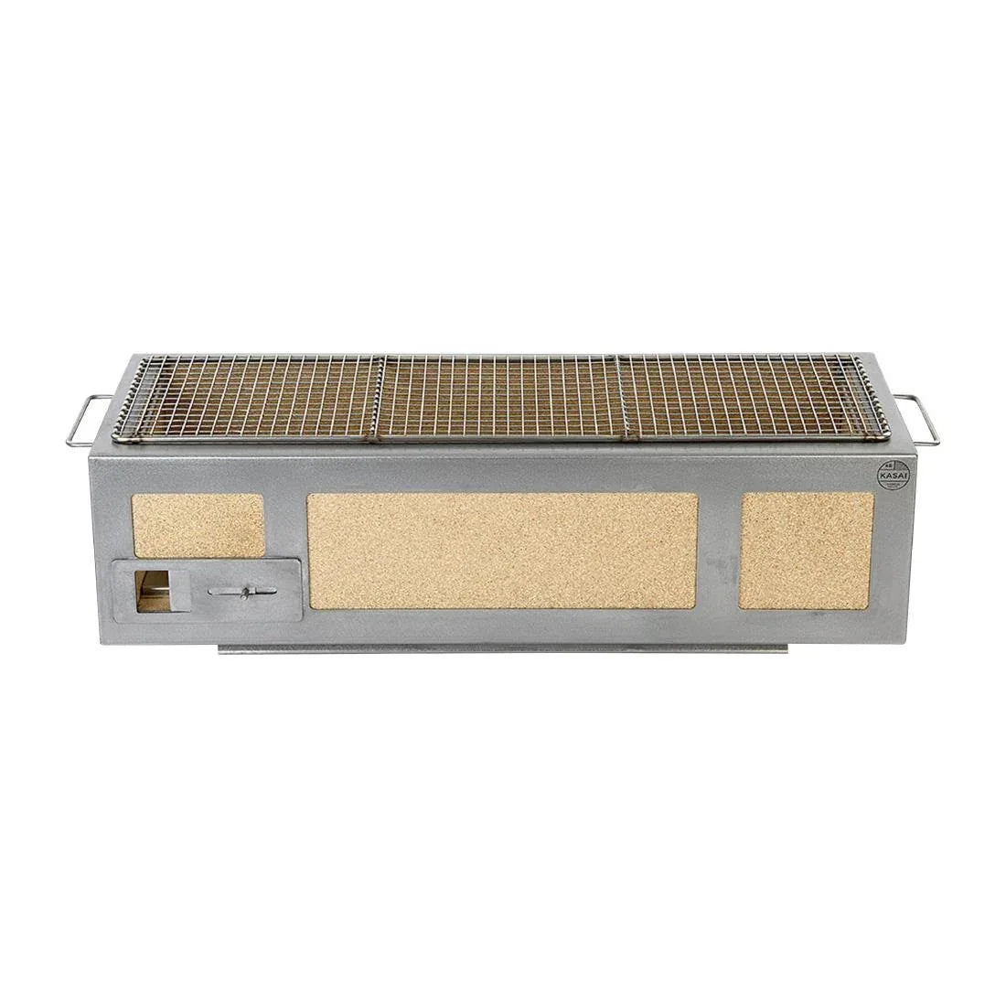 HW416 Kasai Long Konro Grill with Stainless Steel Frame SVT-16062