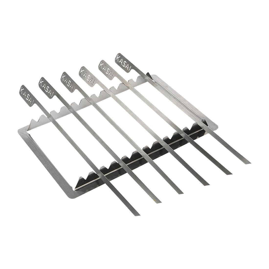 HW437 Kasai Konro Skewer Rack & 6 Skewers for Medium Long Konro Grill SVT-16138