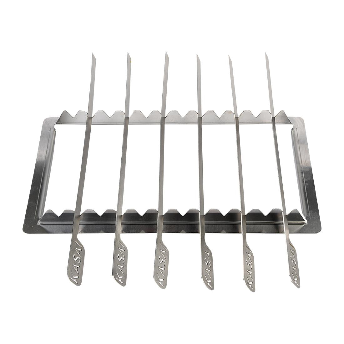 HW437 Kasai Konro Skewer Rack & 6 Skewers for Medium Long Konro Grill SVT-16138