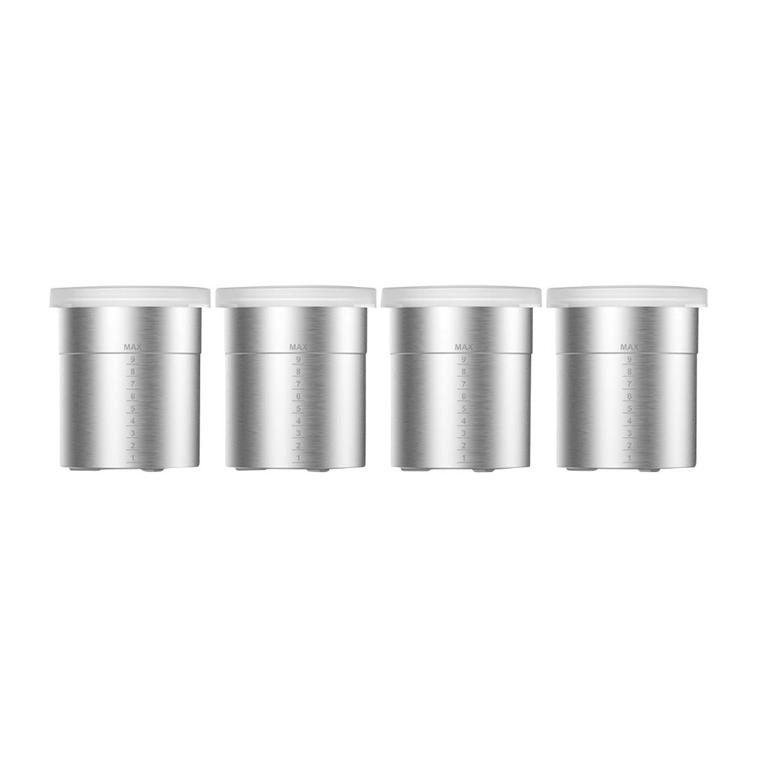 HW499 Taurus Rowzer Plus Stainless Steel Beakers (Set of 4)