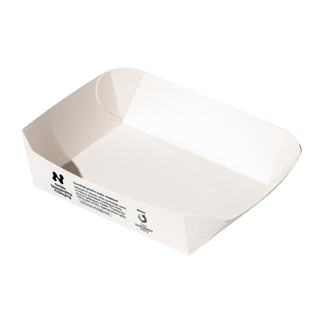 HW508 Notpla Square Trays - White (Pack of 600)