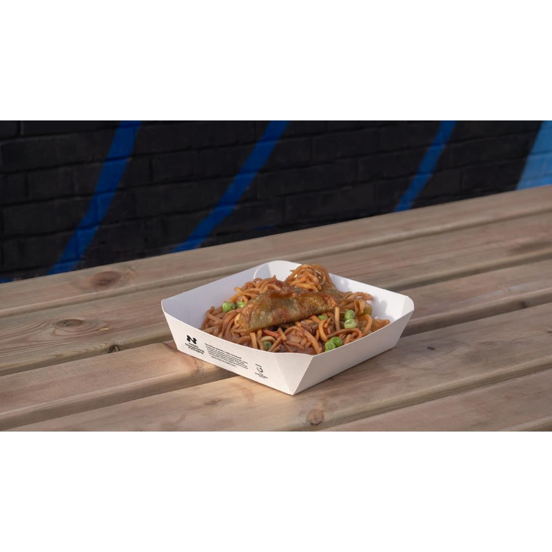 HW508 Notpla Square Trays - White (Pack of 600)