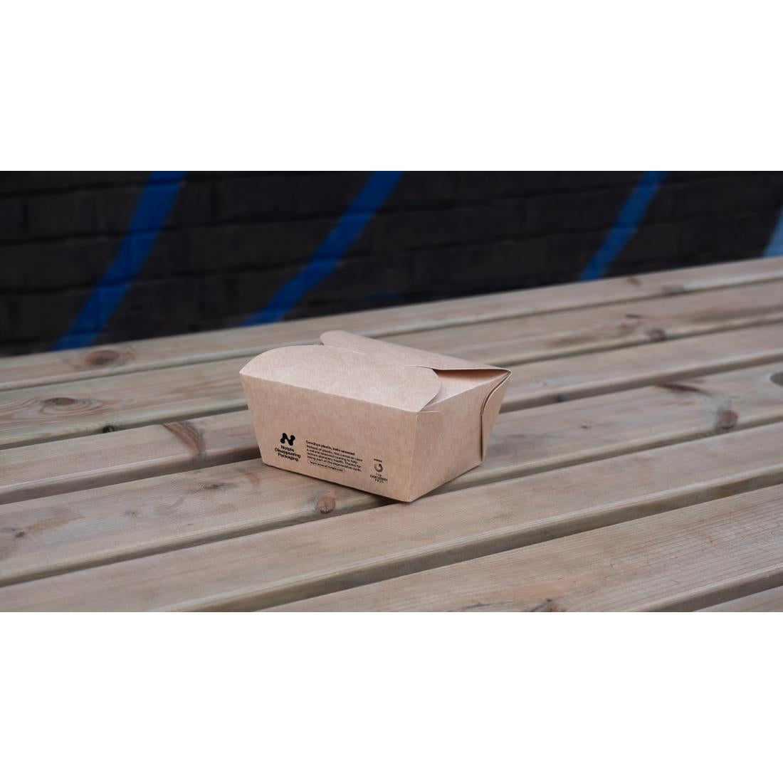 HW509 Notpla Small Takeaway Boxes 800ml - Kraft (Pack of 500)