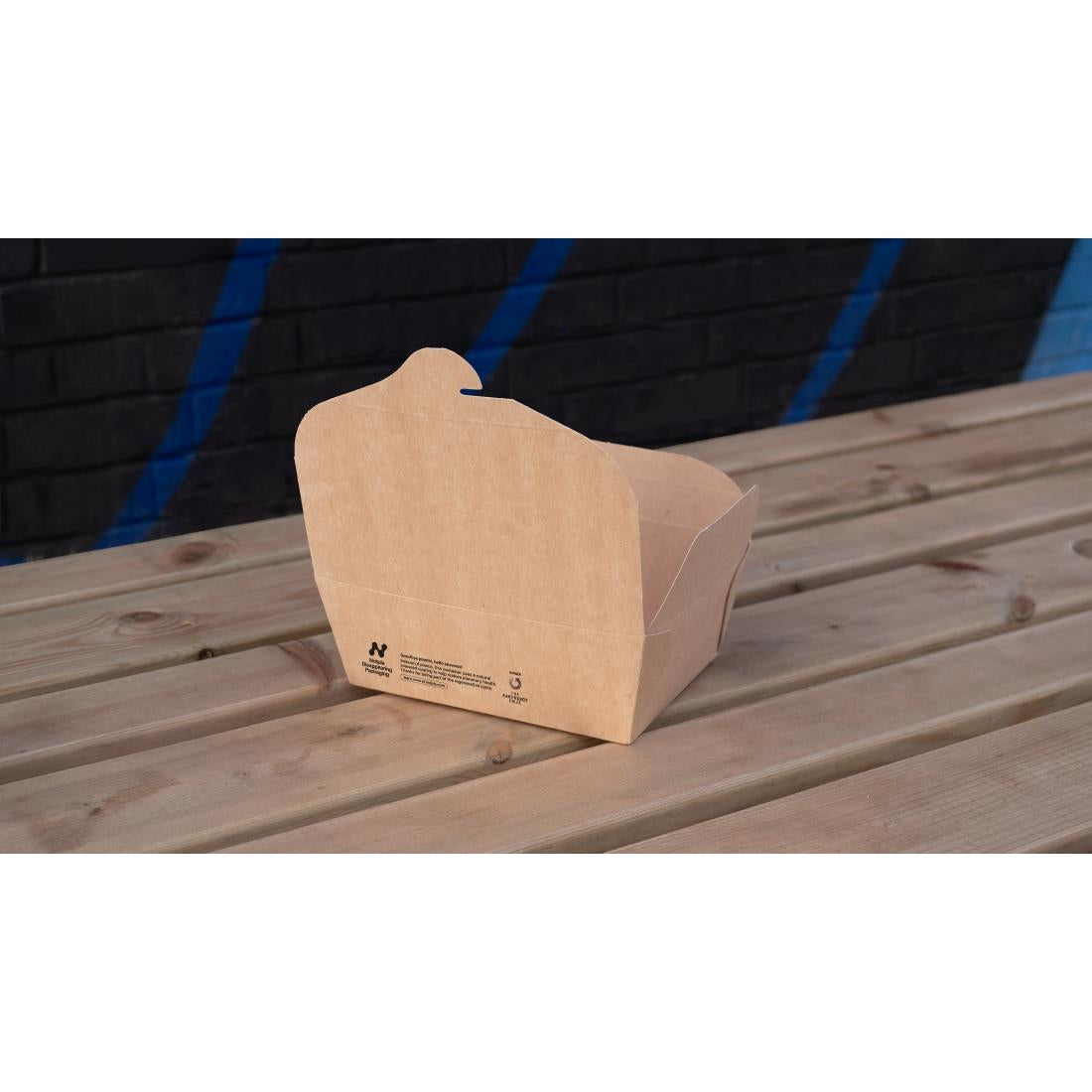 HW510 Notpla Medium Takeaway Boxes 1200ml - Kraft (Pack of 250)