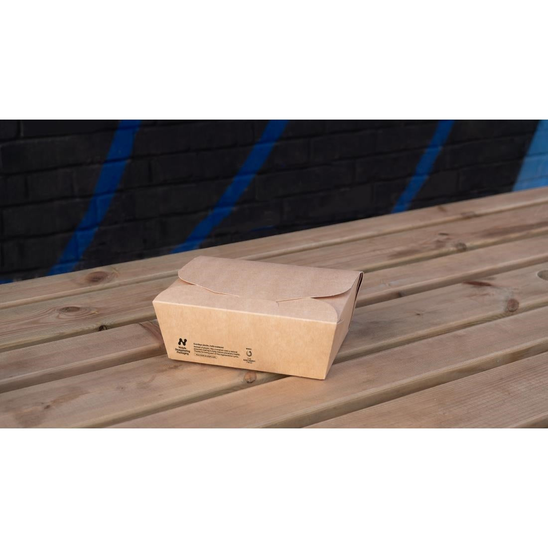 HW510 Notpla Medium Takeaway Boxes 1200ml - Kraft (Pack of 250)