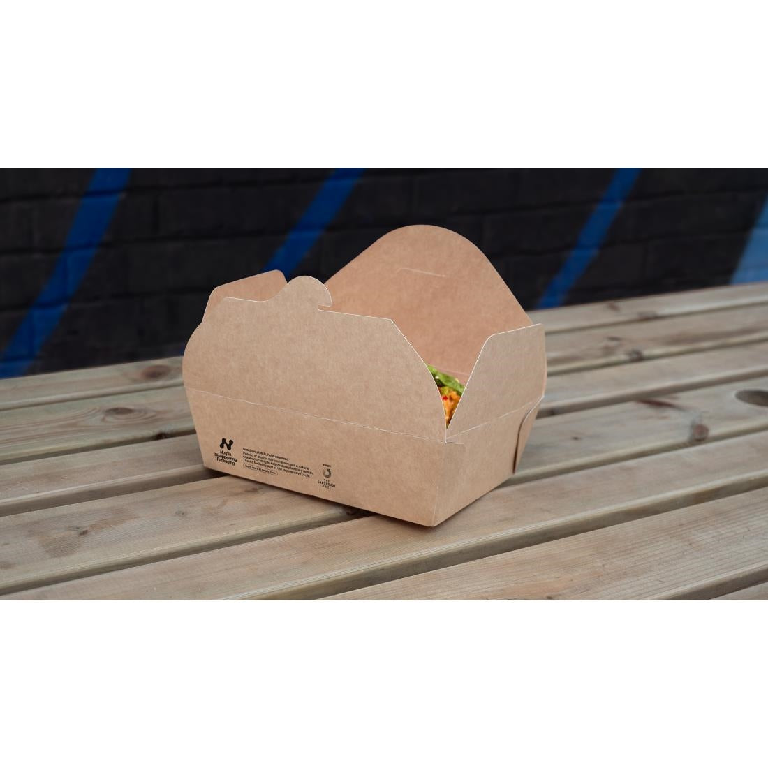 HW511 Notpla Large Takeaway Boxes 1750ml - Kraft (Pack of 220)