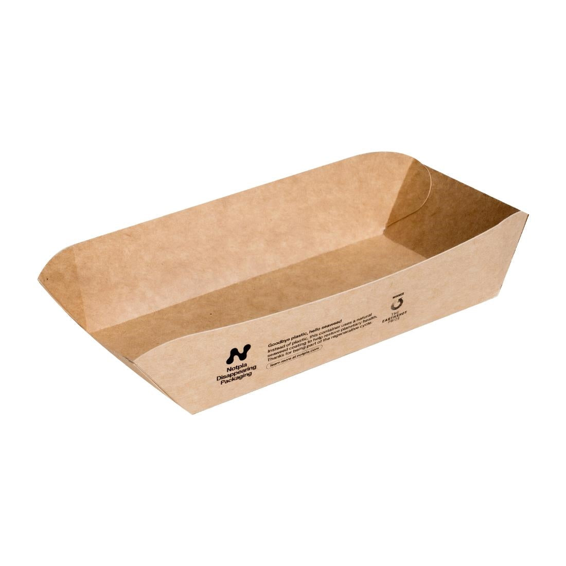 HW514 Notpla Rectangular Trays - Kraft (Pack of 400)