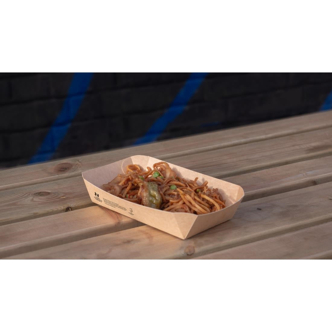 HW514 Notpla Rectangular Trays - Kraft (Pack of 400)