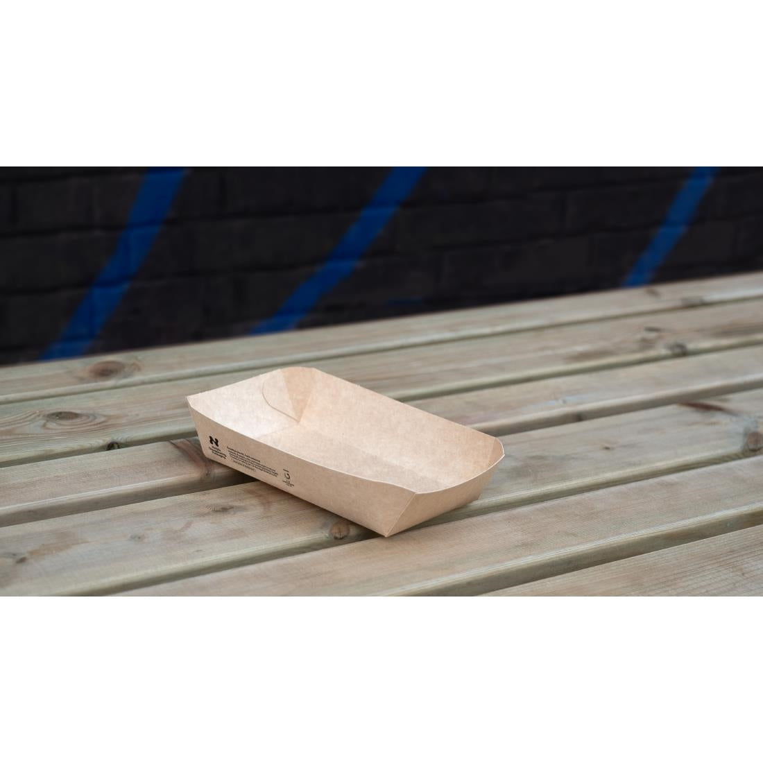 HW514 Notpla Rectangular Trays - Kraft (Pack of 400)