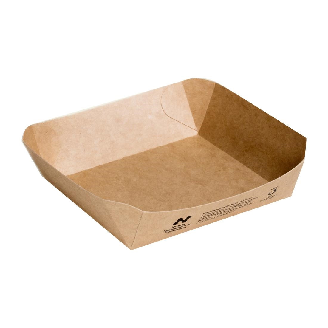 HW515 Notpla Square Trays - Kraft (Pack of 600)