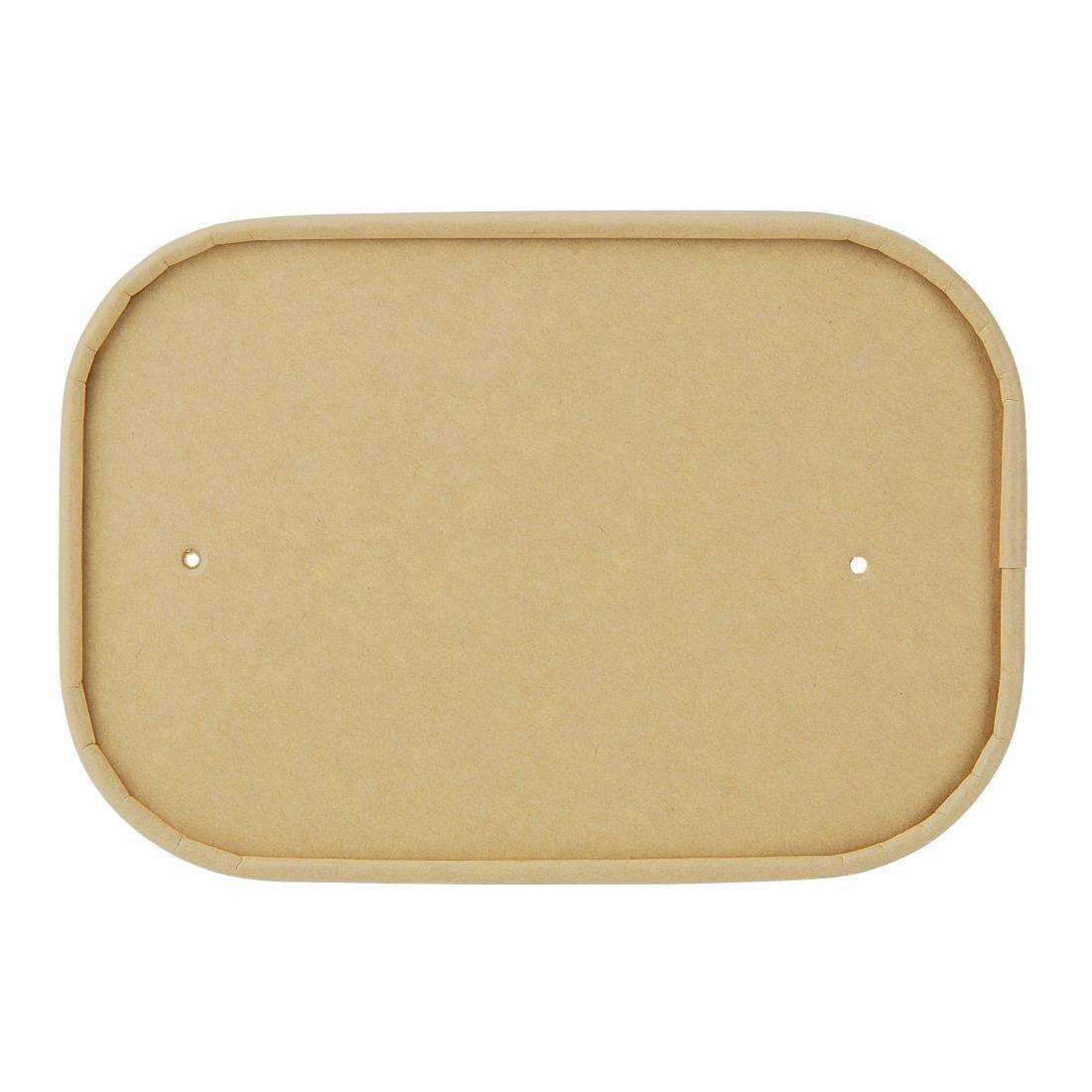 HW624 - Fiesta Recyclable Paper Lids for Rectangular Containers (Pack of 300)