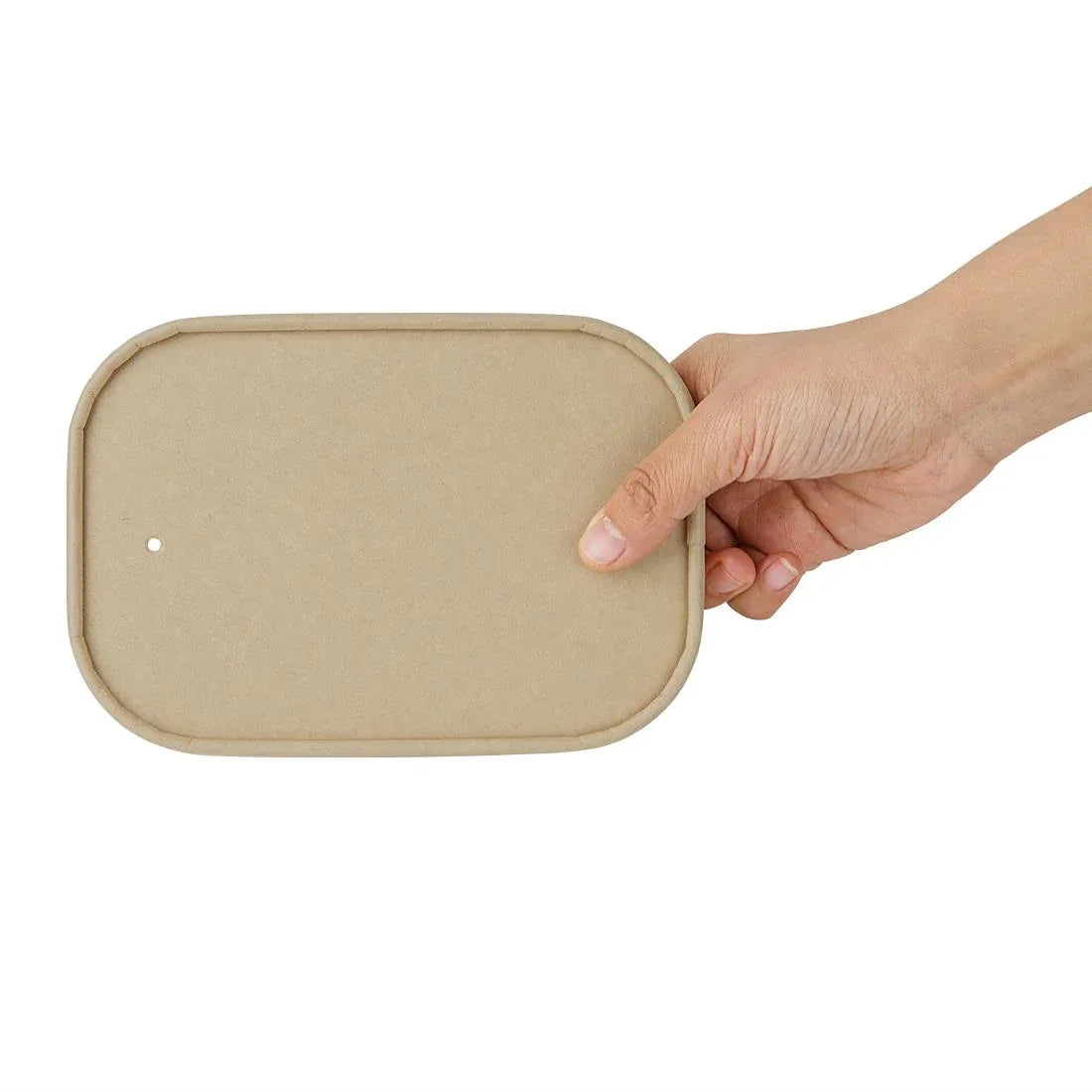 HW624 - Fiesta Recyclable Paper Lids for Rectangular Containers (Pack of 300)