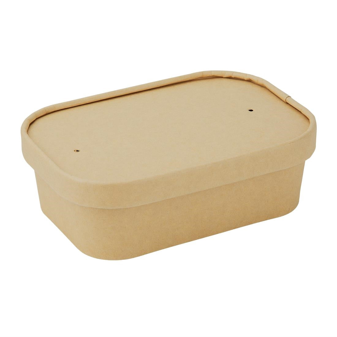 HW624 - Fiesta Recyclable Paper Lids for Rectangular Containers (Pack of 300)