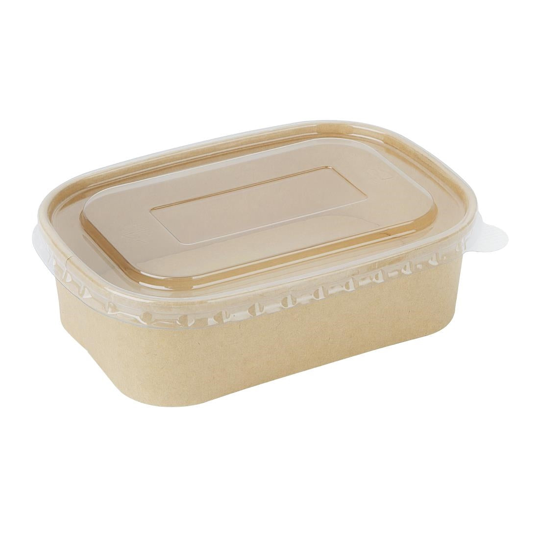 HW626 - Fiesta Recyclable PET Lids for Rectangular Containers (Pack of 300)
