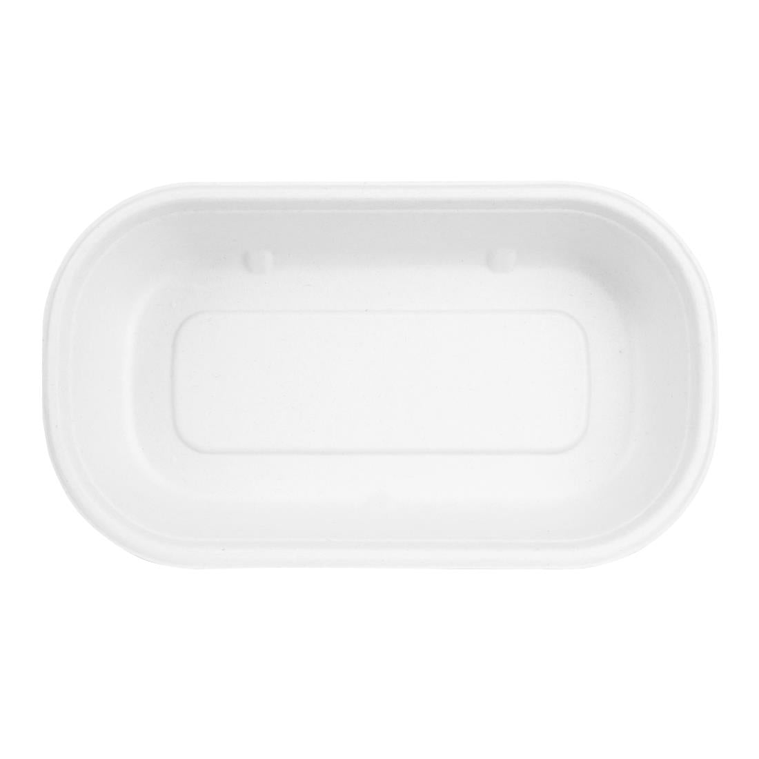 HW627 Fiesta Compostable Bagasse Oval Containers 850ml (Pack of 100)