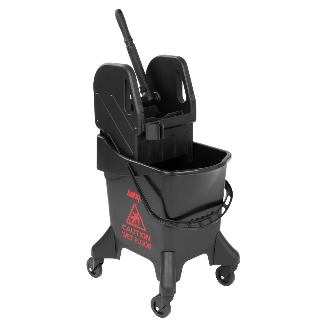 HW636 - Jantex 20Ltr Tall Mop Bucket and Wringer - Red Print