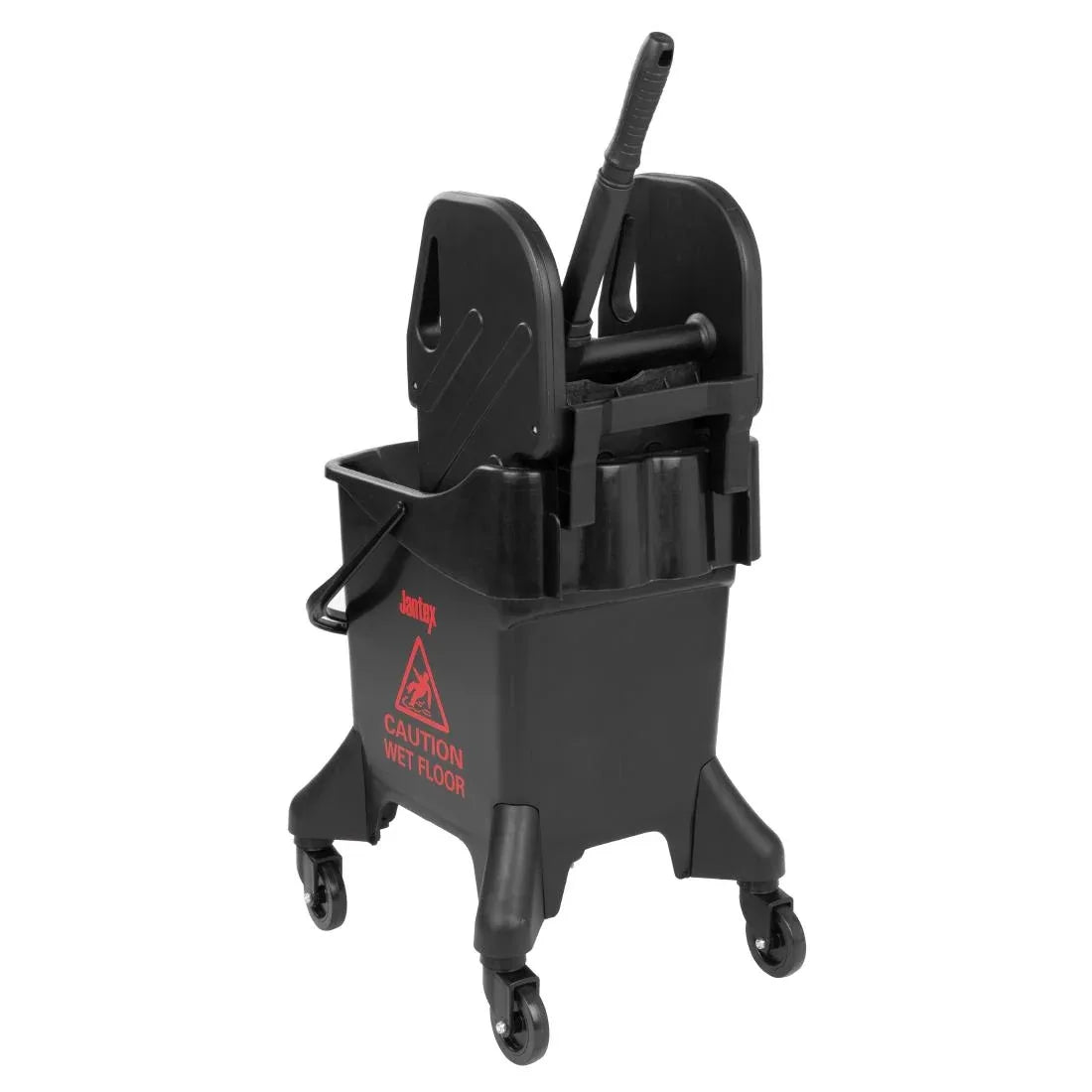 HW636 - Jantex 20Ltr Tall Mop Bucket and Wringer - Red Print