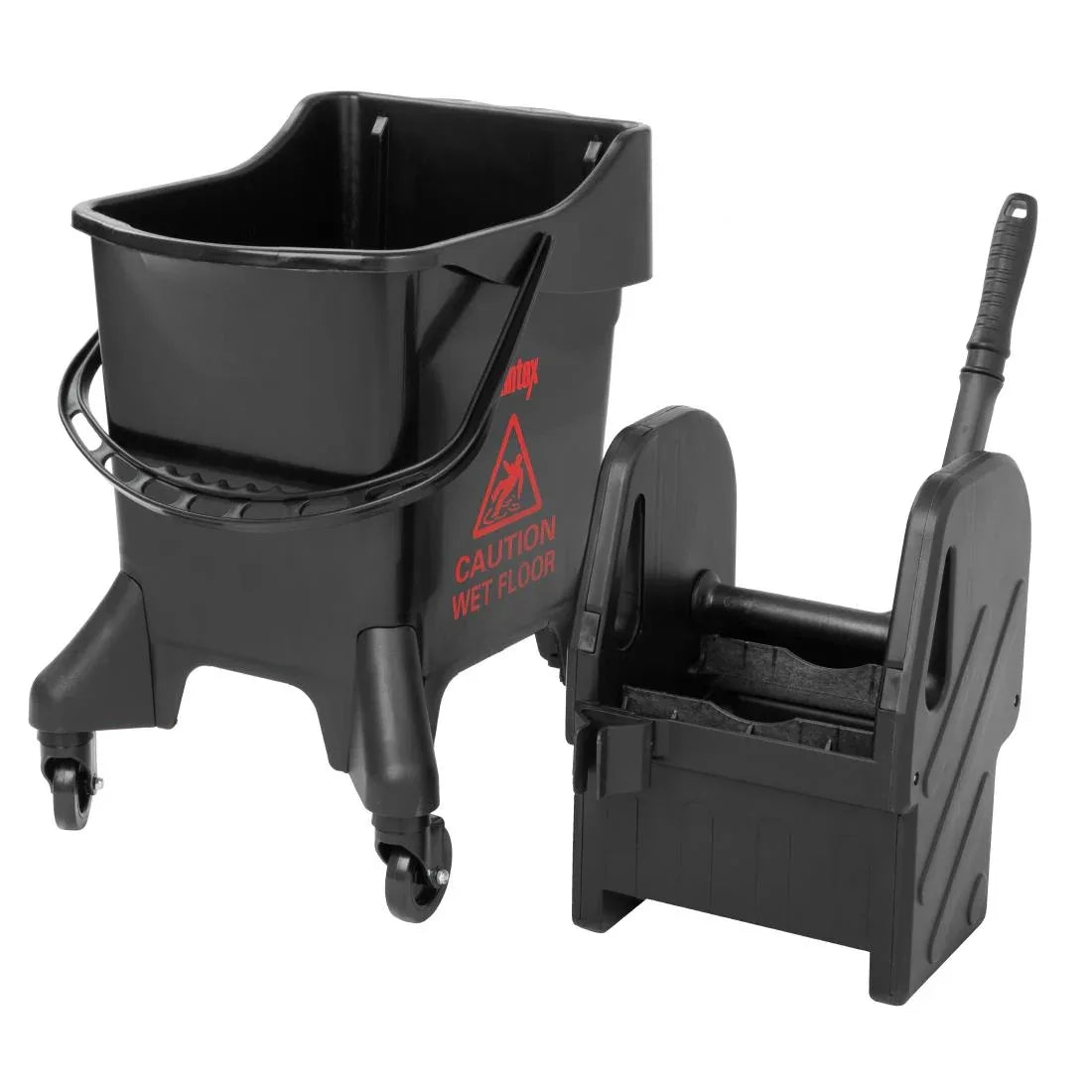 HW636 - Jantex 20Ltr Tall Mop Bucket and Wringer - Red Print