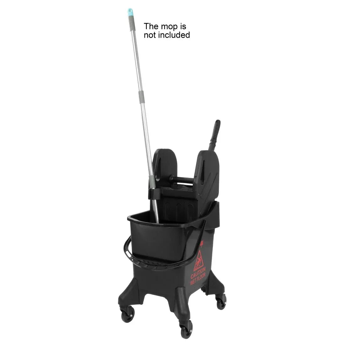 HW636 - Jantex 20Ltr Tall Mop Bucket and Wringer - Red Print
