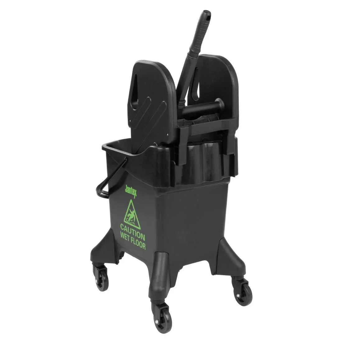 HW637 - Jantex 20Ltr Tall Mop Bucket and Wringer - Green Print