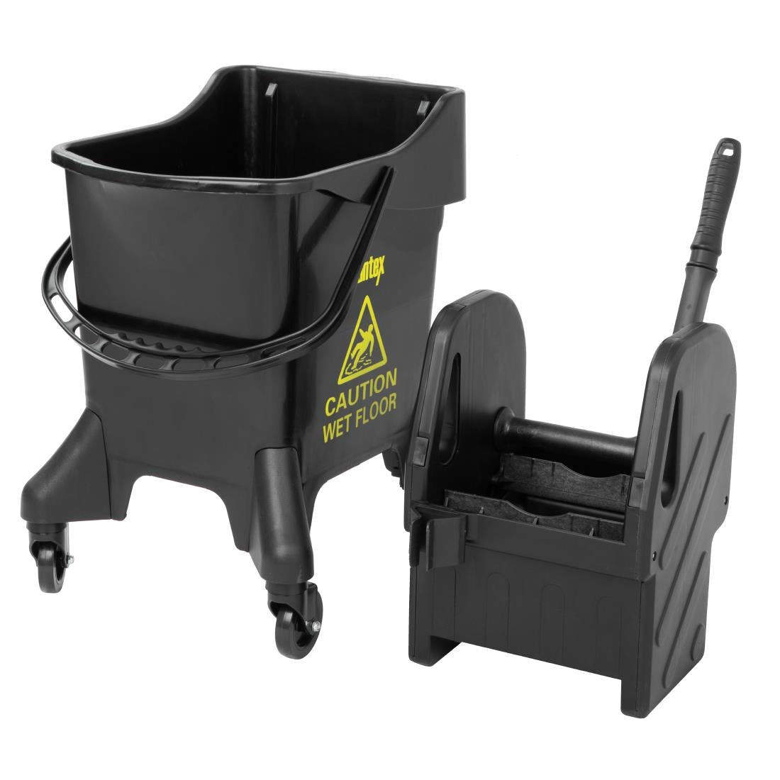 HW638 - Jantex 20Ltr Tall Mop Bucket and Wringer - Yellow Print