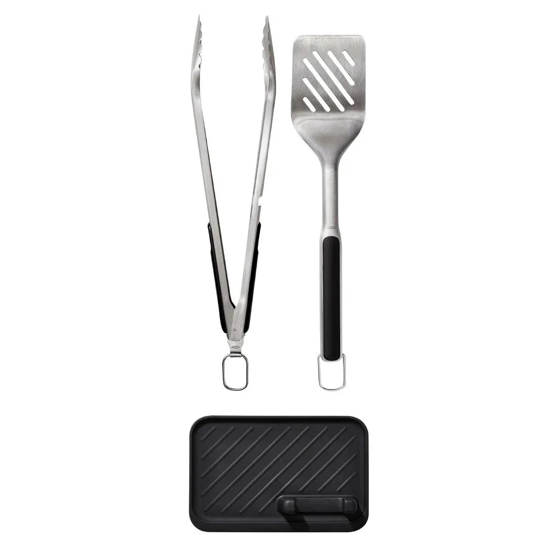 HW664 Oxo GG Grilling Set- Turner, Tongs and Tool Rest (Pack 3)