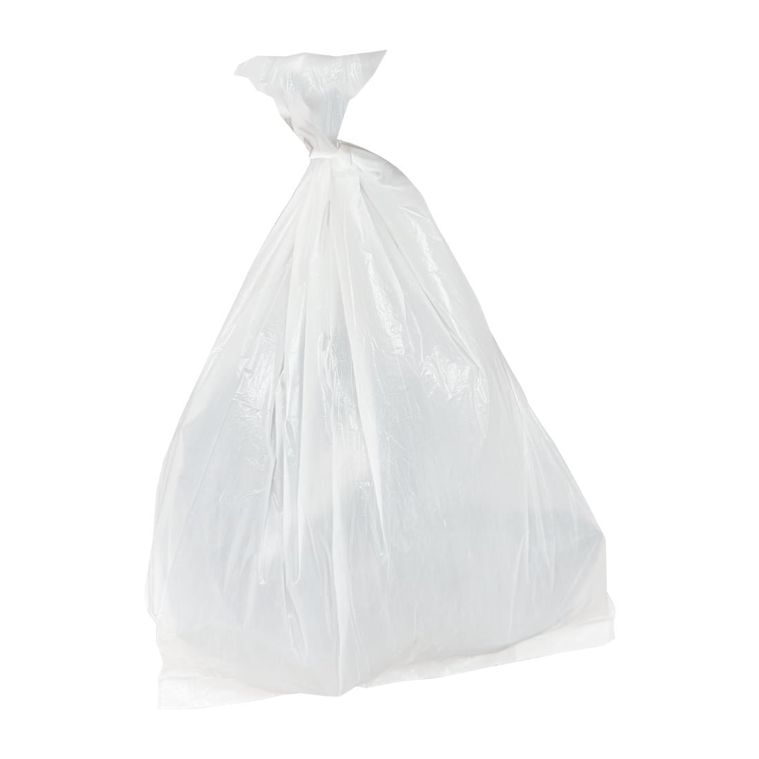 HW691 Jantex Light Duty Bin Bags White 10Ltr (Pack 200)