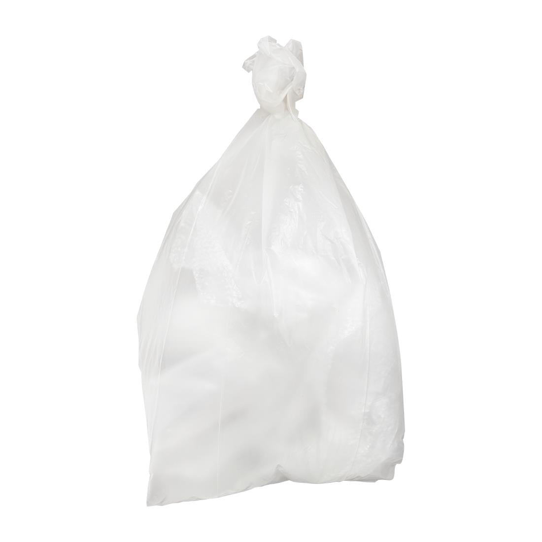 HW692 Jantex Medium Duty Bin Bags Clear 90Ltr (200 Pack)