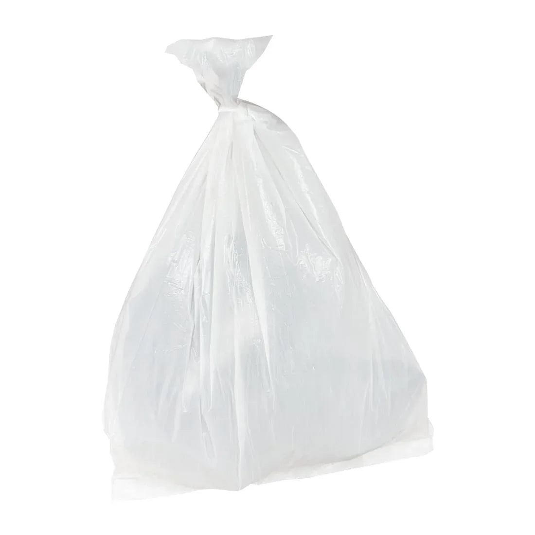 HW693 Jantex Medium Duty Bin Bags White 50Ltr (200 Pack)
