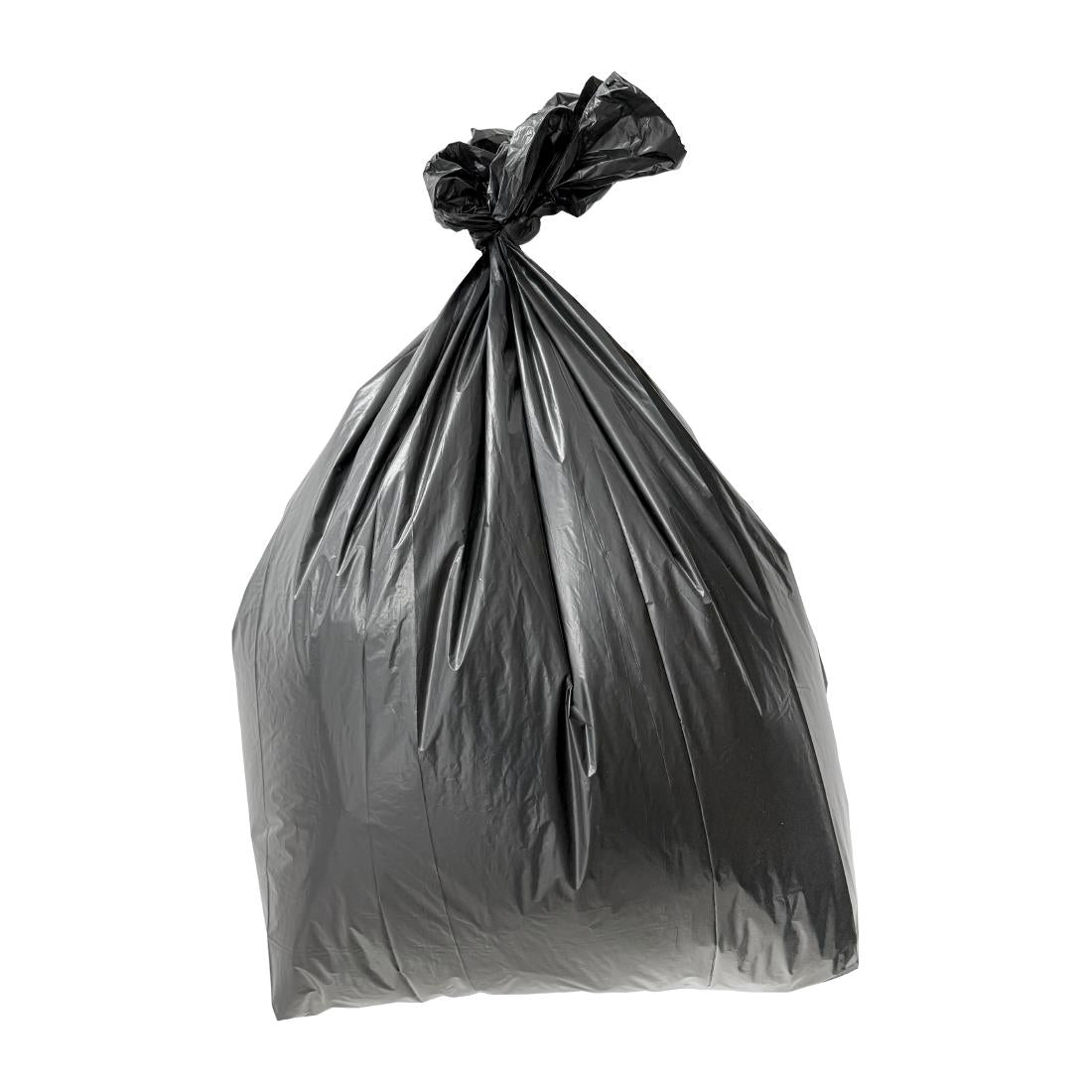 HW694 Jantex Medium-Duty Bin Bags Black 70Ltr (200 Pack)