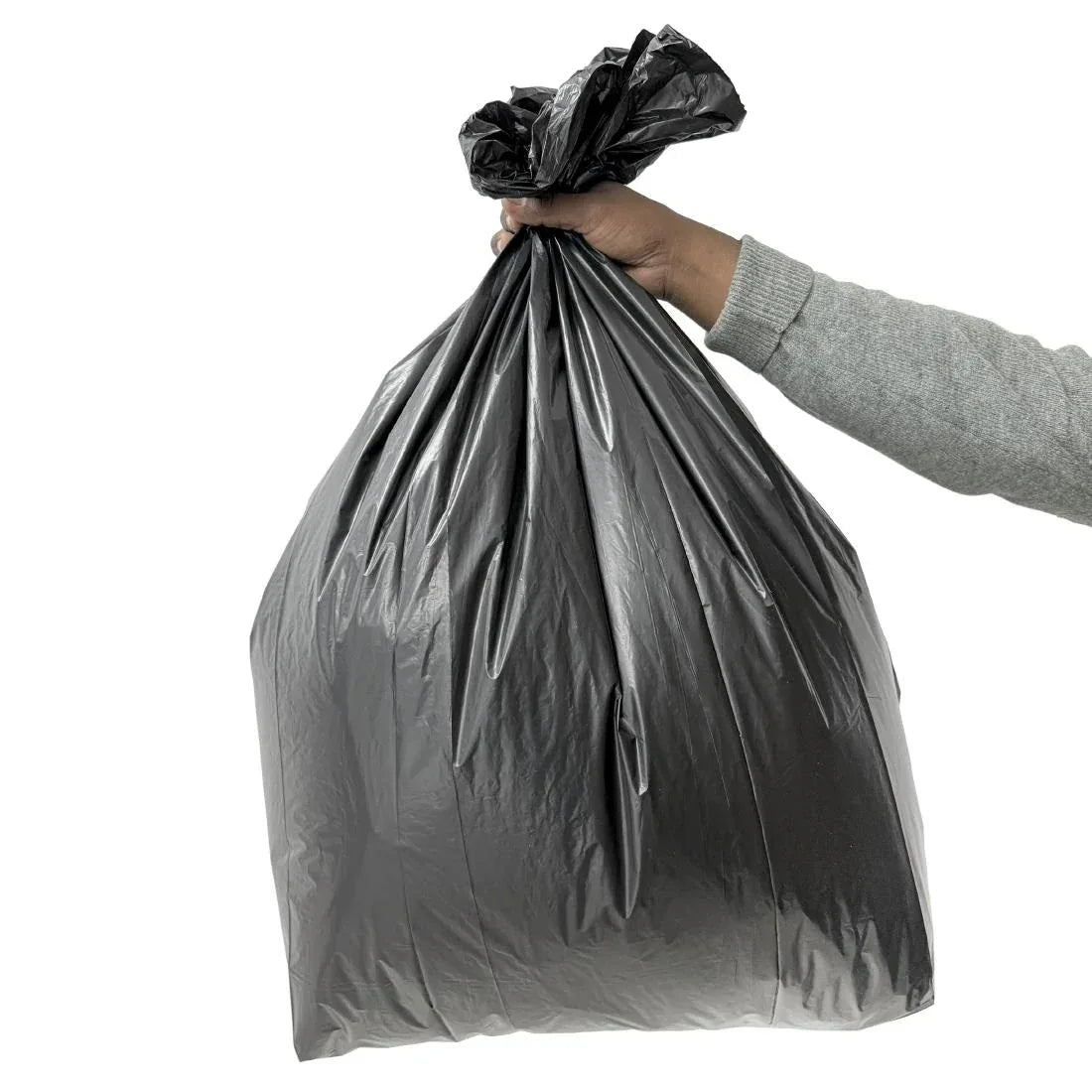 HW694 Jantex Medium-Duty Bin Bags Black 70Ltr (200 Pack)