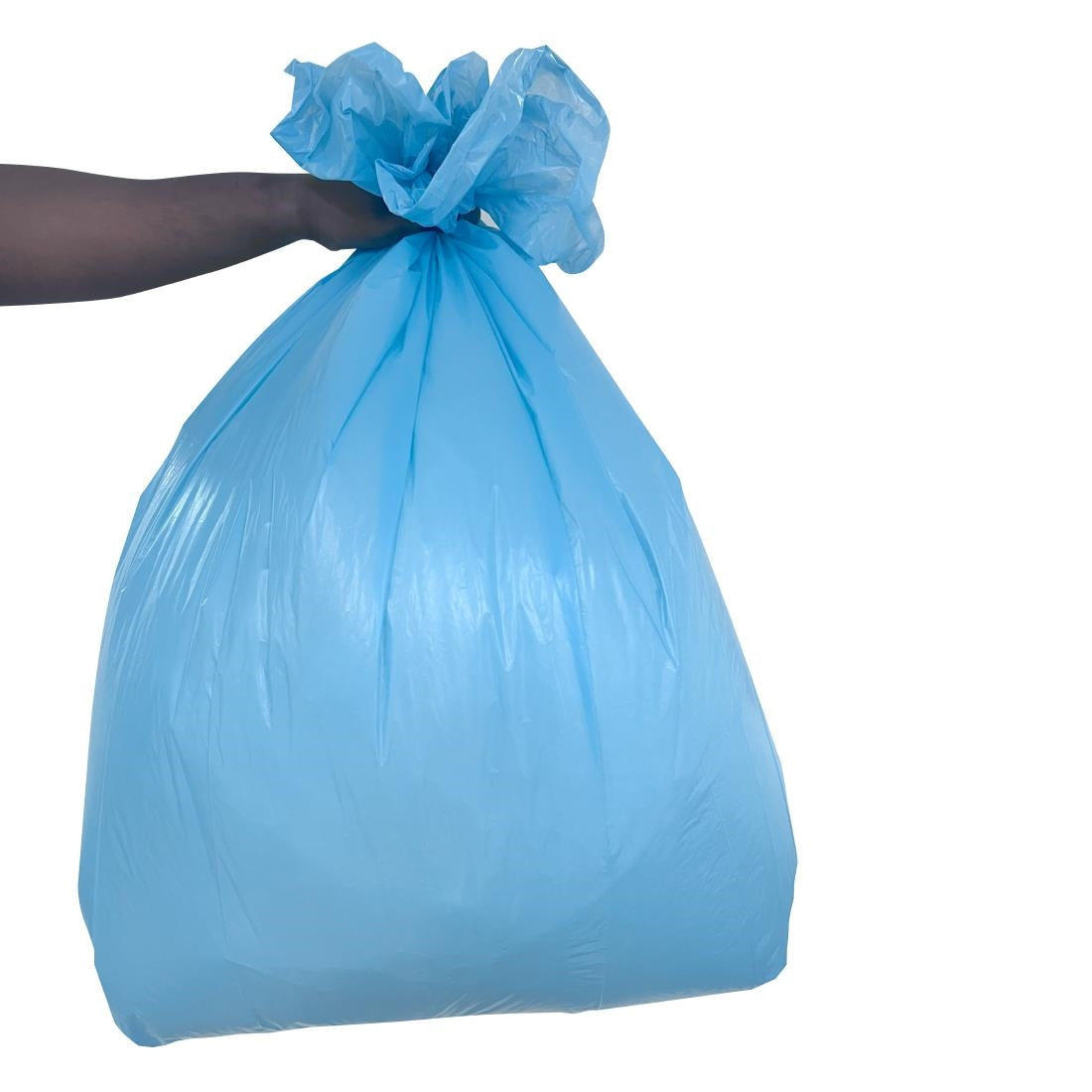HW696 Jantex Medium Duty Bin Bags Blue 80Ltr (200 Pack)