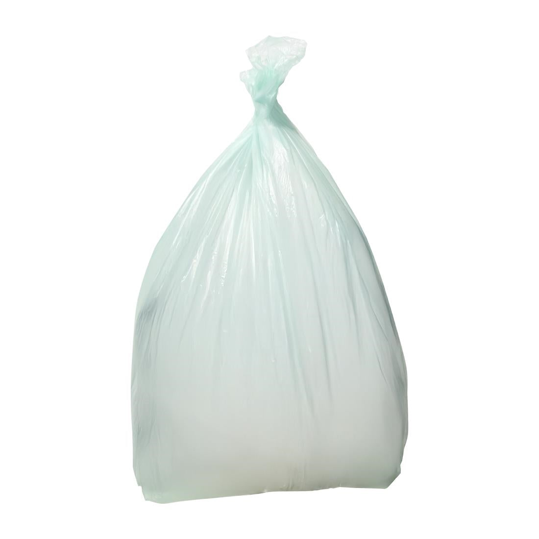 HW697 Jantex Medium Duty Bin Bags Green 80Ltr (200 Pack)