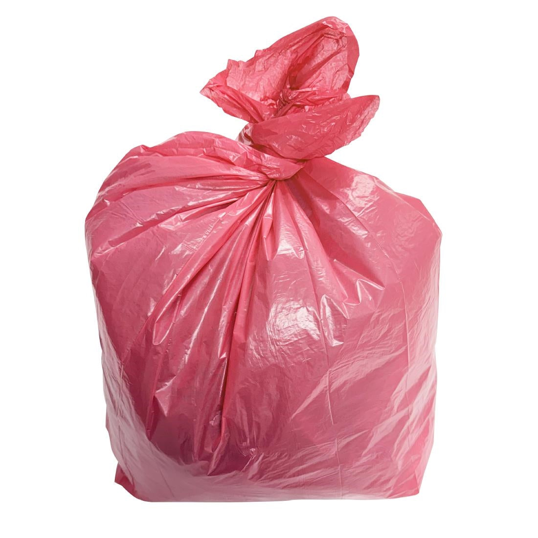 HW698 Jantex Medium Duty Bin Bags Red 80Ltr (200 Pack)