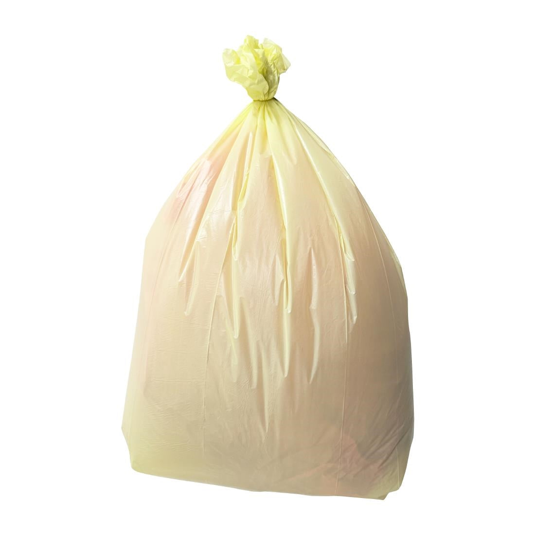 HW699 Jantex Medium Duty Bin Bags Yellow 80Ltr (200 Pack)