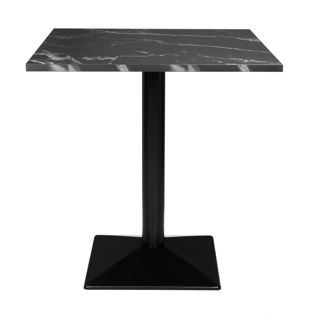 HW851 - Bolero Complete Table Square Black Stone Effect 700mm